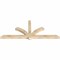 Ekena Millwork Redmond Rough Sawn Timber Gable Bracket, Douglas Fir, 84"W x 35"H x 4"D x 4"F, 10/12 Pitch GBW084X35X0404RED00RDF - alternate 4
